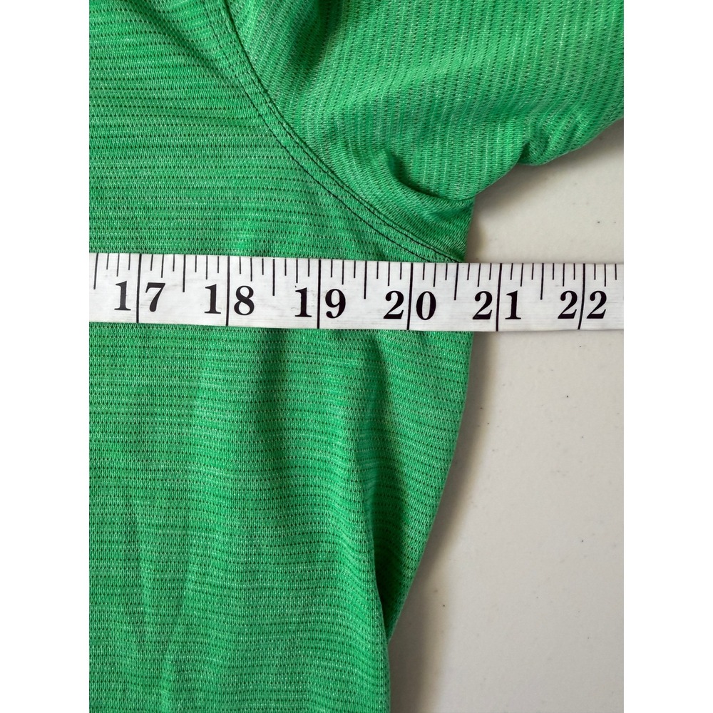 Lululemon Mens Tech Short Sleeve Shirt Green Navy Blue Sport Gym Outdoor L - Picture 5 of 7